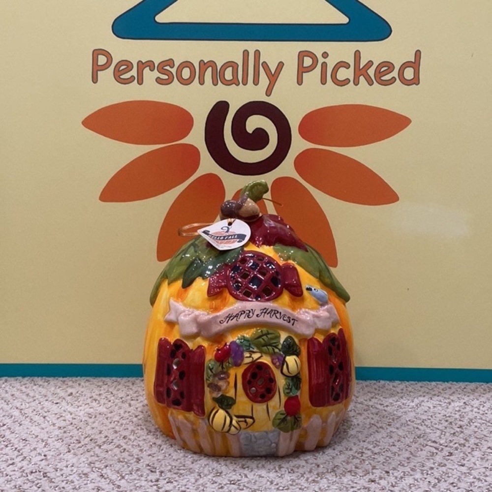 Blue Sky Clayworks HAPPY HARVEST Candle House